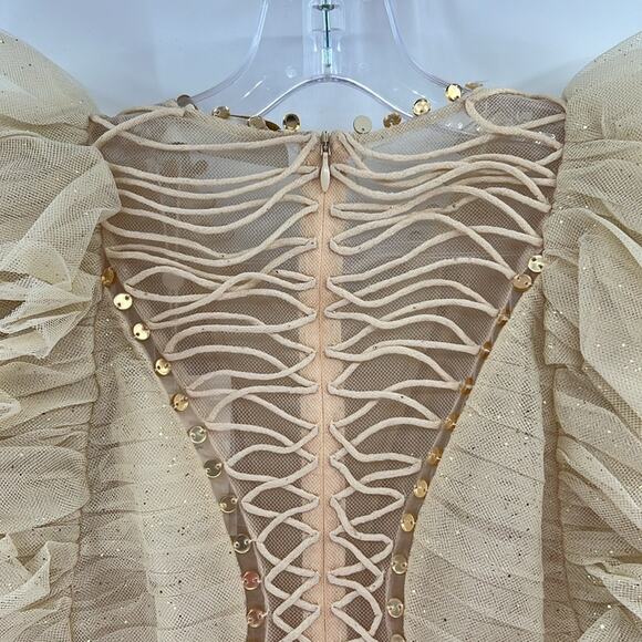 Zimmermann Dancer Glitter Tulle Dress - Cream - 1 or US 6 - New with tags - Picture 10 of 14